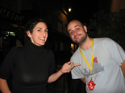 Dia with David López, Director of FIJR and basically an angel.